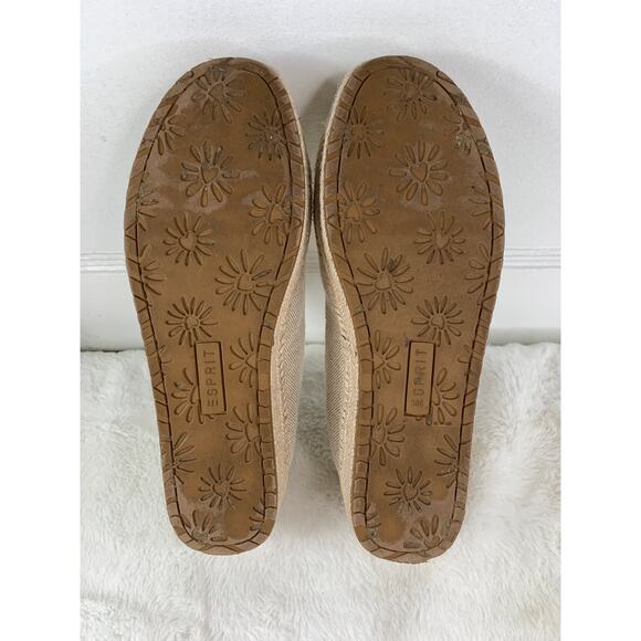 ESPRIT Women’s Carina Tan Canvas Slip-On Espadrille Shoes Size 8M - Picture 10 of 10